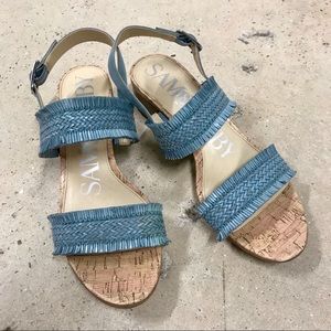 🦋Fringe Heeled Sandals